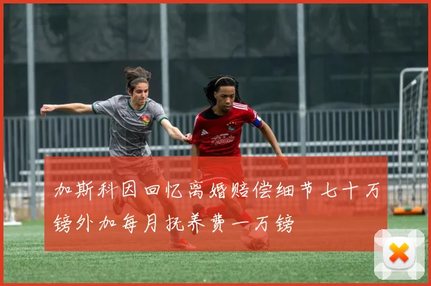 加斯科因回忆离婚赔偿细节七十万镑外加每月抚养费一万镑